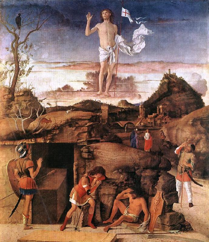 BELLINI, Giovanni Resurrection of Christ 668 Spain oil painting art